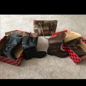 Brand New Boots and gently used Liz Claiborne
